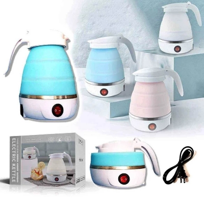 Picture of Tea Coffee Hot Water Electric Silicon Foldable Kettle / Portable Mini Electric Kettle for Home and Travel
