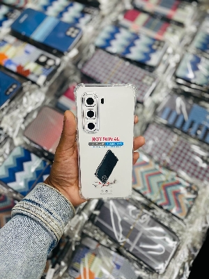 Picture of For Hot 50 pro (4G),Soft Transparent Shockproof Tpu Back Case/Cover Water Colour, With Camera Bumper protection in Premium Quality