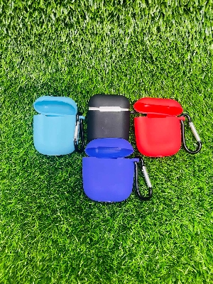 Picture of For Apple Airpods i12 Buds Air Case Silicone Wireless Bluetooth Headset Protective Cover with Hook(ONLY COVER)