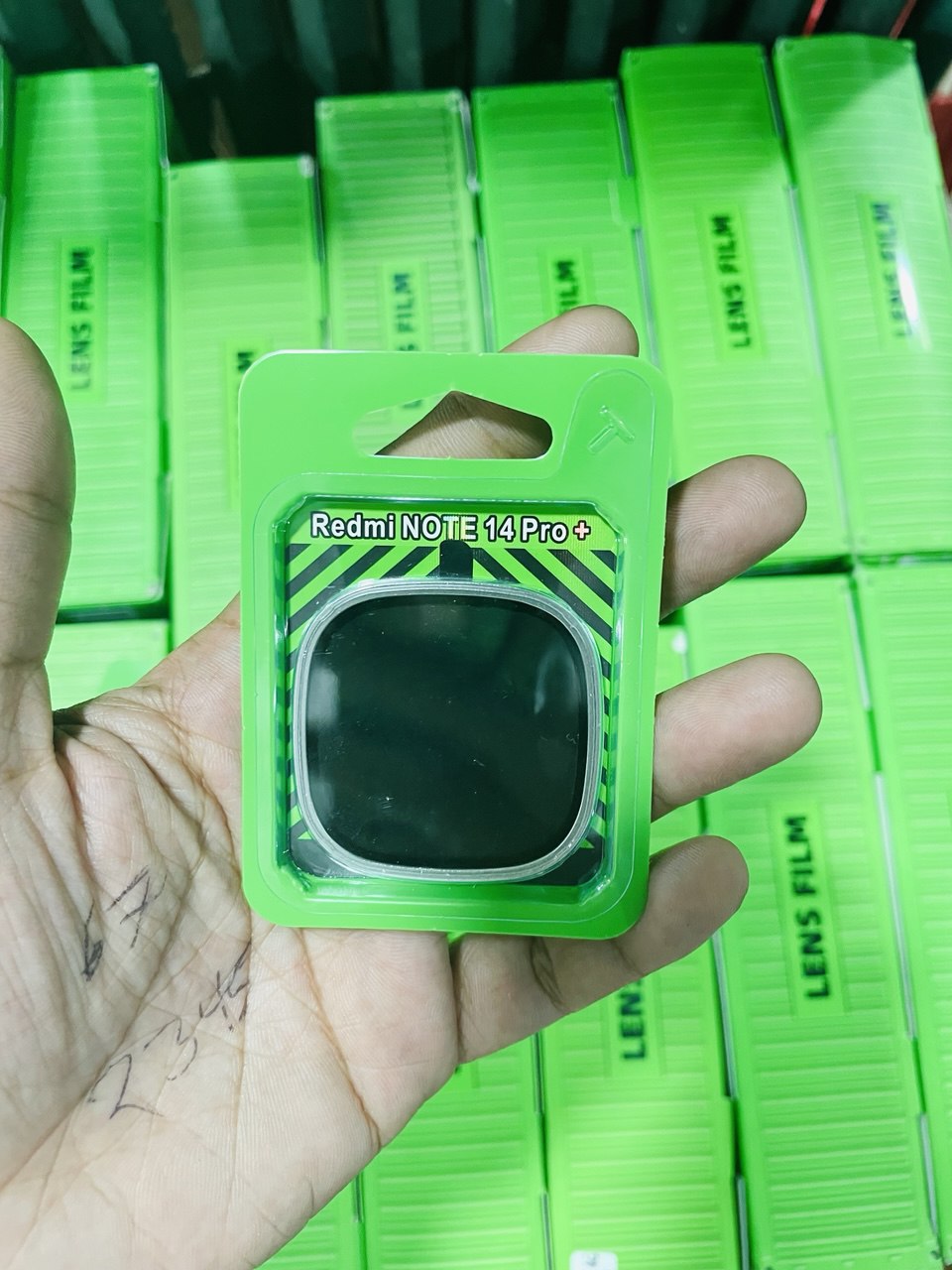 Picture of For Redmi Note 14 pro+ , LENS FILM Coverage Premium Quality Tempered Lens Glass Camera Protector.
