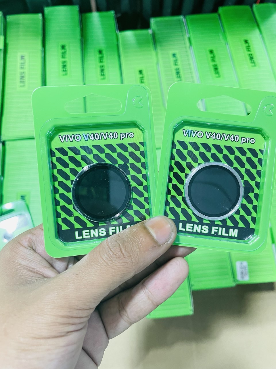 Picture of For Vivo V40/V40 Pro , LENS FILM Coverage Premium Quality Tempered Lens Glass Camera Protector.