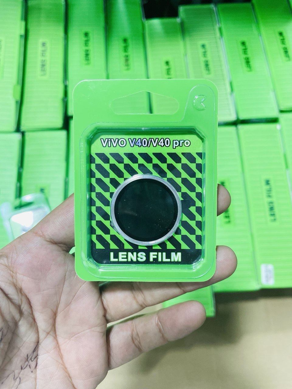 Picture of For Vivo V40/V40 Pro , LENS FILM Coverage Premium Quality Tempered Lens Glass Camera Protector.