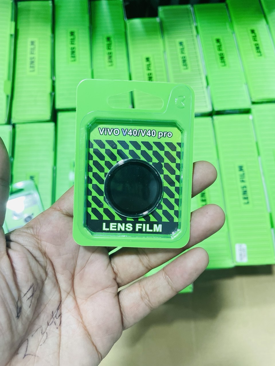 Picture of For Vivo V40/V40 Pro , LENS FILM Coverage Premium Quality Tempered Lens Glass Camera Protector.