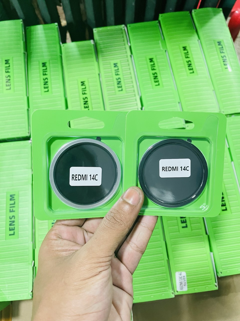 Picture of For Redmi 14C , LENS FILM Coverage Premium Quality Tempered Lens Glass Camera Protector.