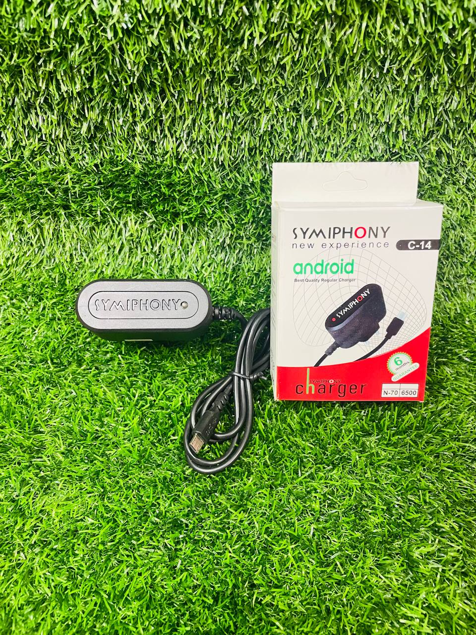 Picture of Button Phone Micro Usb Fixed Cable Charger