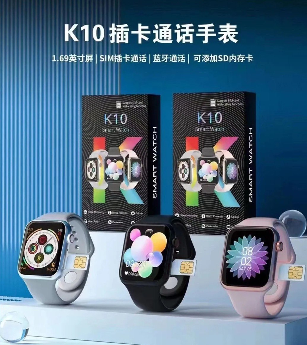 Picture of K10 Sim and Bluetooth Smart Watch Call Support Smart Watch. You can also take it for children.