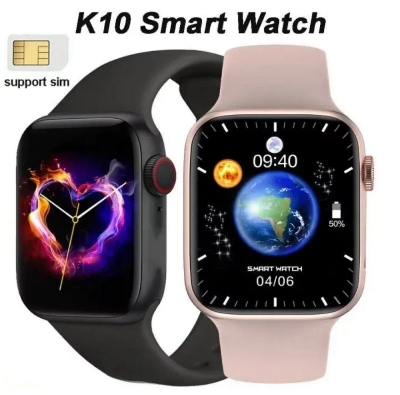 Picture of K10 Sim and Bluetooth Smart Watch Call Support Smart Watch. You can also take it for children.