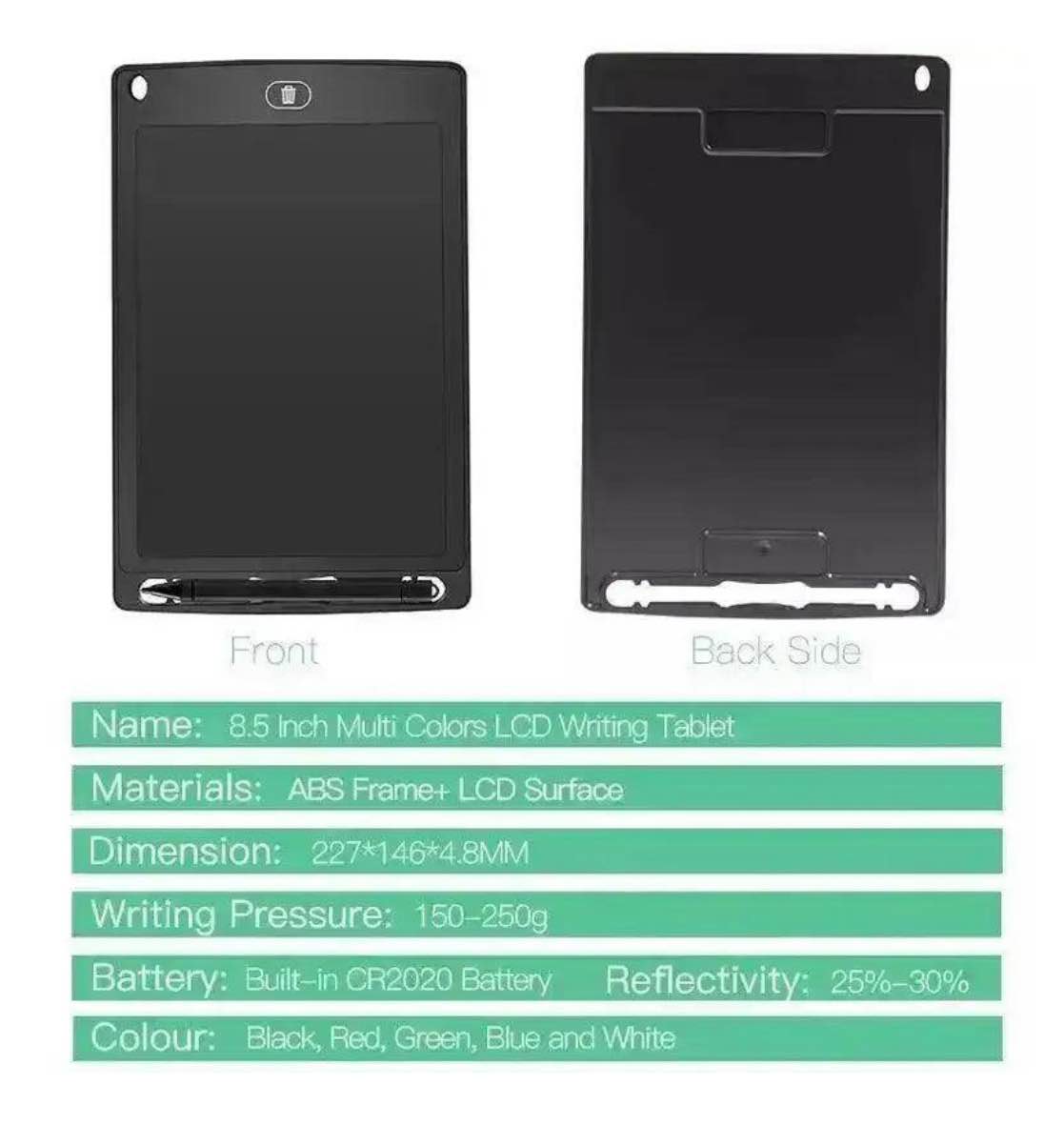Picture of 12”/10”/8.5” LCD Writing Tablet Drawing Pad, Erasable E-writer, Office Writing Board, Digital Drawing Pad, Doodle Board