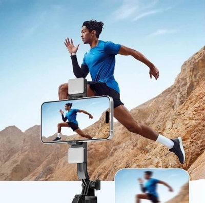 Picture of K28 Wireless Selfie Stick for Live Broadcasting with Bonus Phone Holder - Extendable Monopod for Effortless Selfies, Vlogging, and Streaming - Universal Compatibility and Enhanced Features