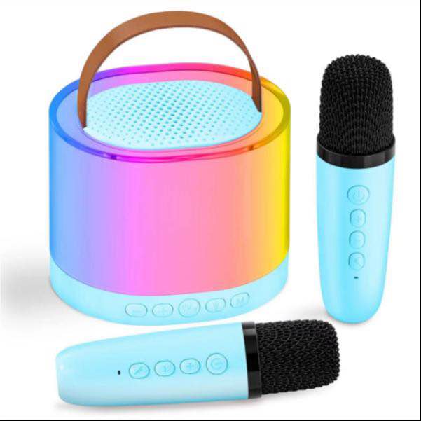 Picture of Karaoke K52 Speaker Kit Portable Machine With Handheld 2 Mics