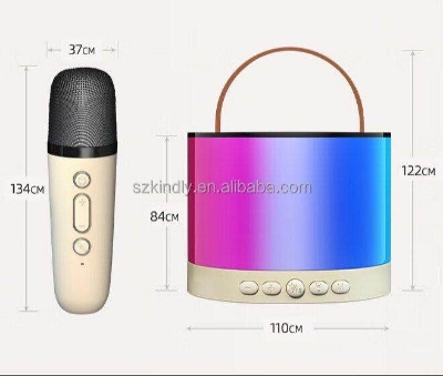 Picture of Karaoke K52 Speaker Kit Portable Machine With Handheld 2 Mics