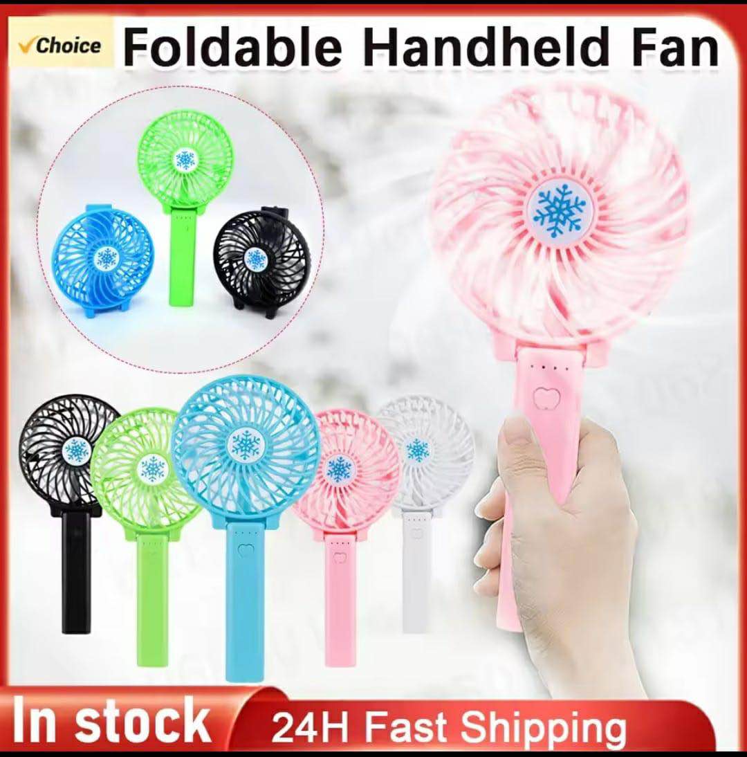 Picture of Mini Fan/New Mini Rechargeable USB Charging Portable Handheld 3 Gear Speed Desktop Fan