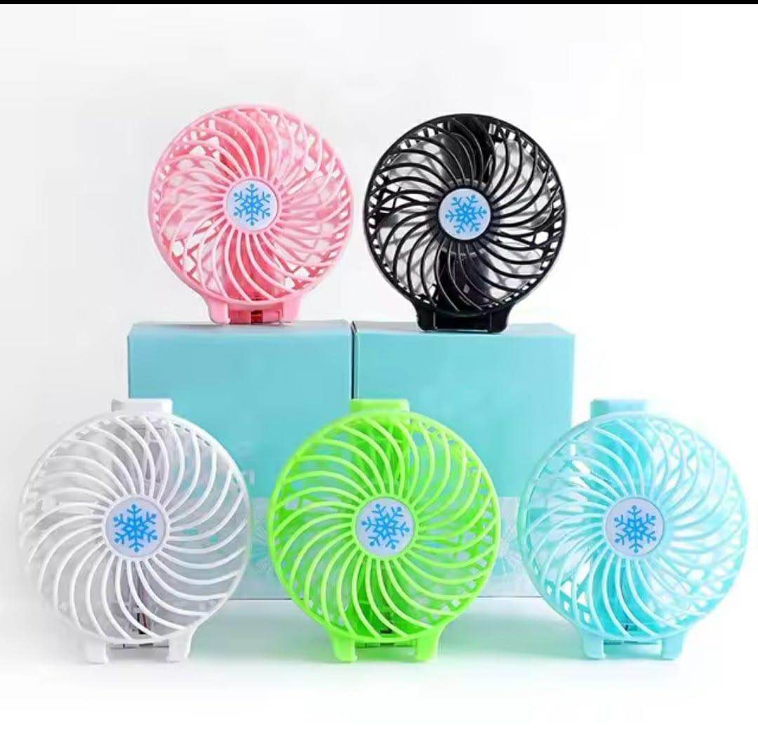 Picture of Mini Fan/New Mini Rechargeable USB Charging Portable Handheld 3 Gear Speed Desktop Fan