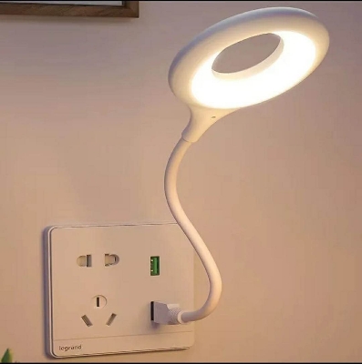 Picture of Desk Lighting with a 360° Adjustable Arm LED Lamp: Experience Smart Voice Control USB LED Desk Lamp with 3 Light Modes and 3 Infinite Brightness Levels,