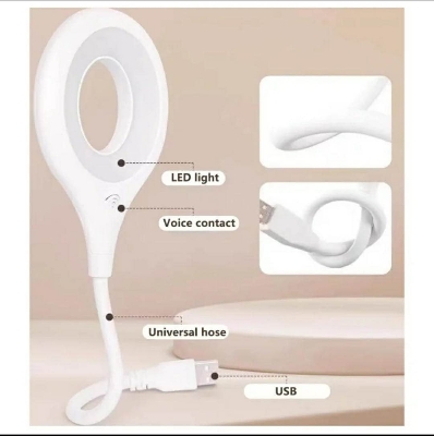 Picture of Desk Lighting with a 360° Adjustable Arm LED Lamp: Experience Smart Voice Control USB LED Desk Lamp with 3 Light Modes and 3 Infinite Brightness Levels,