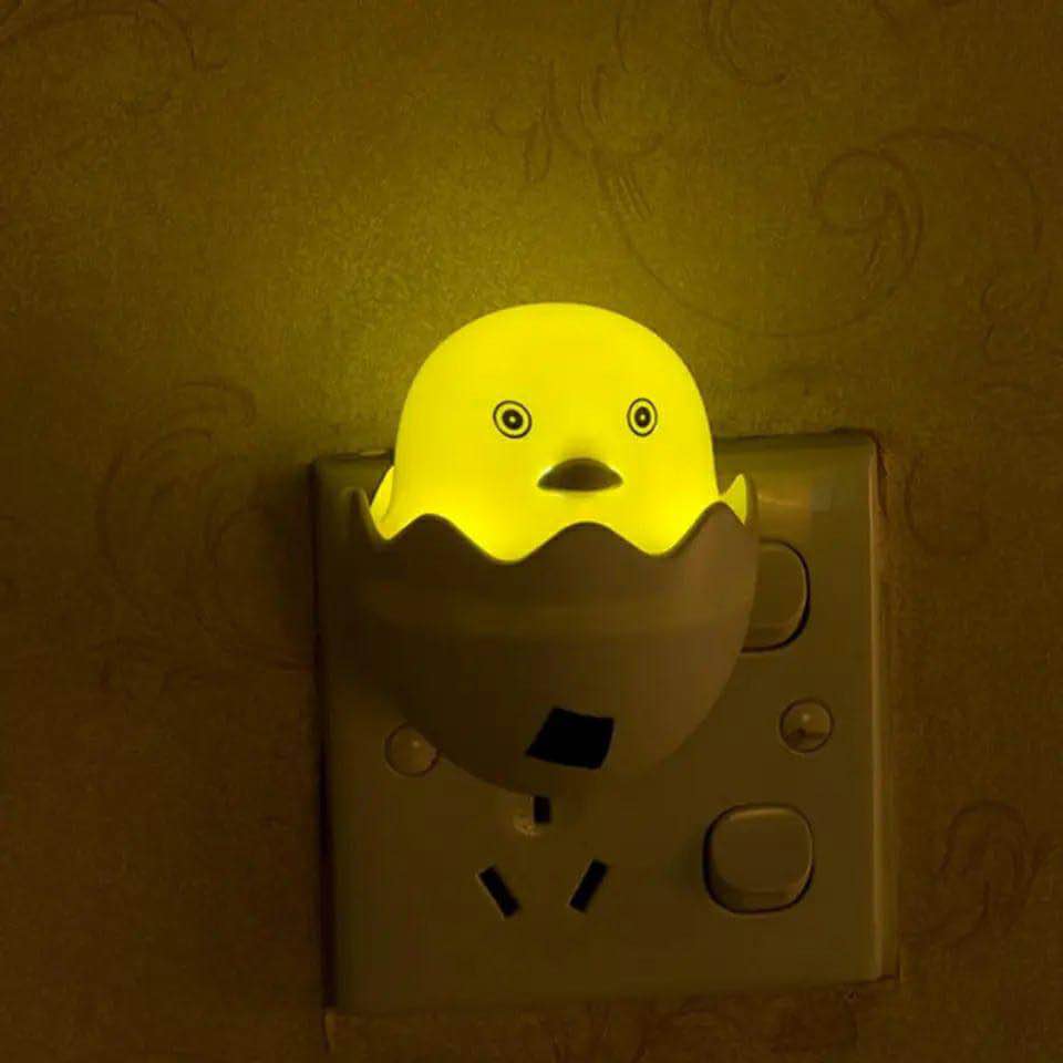Picture of EU Plug Duck Mushroom Wall Socket Light-Control Sensor LED Night Light Bedroom lamp cute Lamp