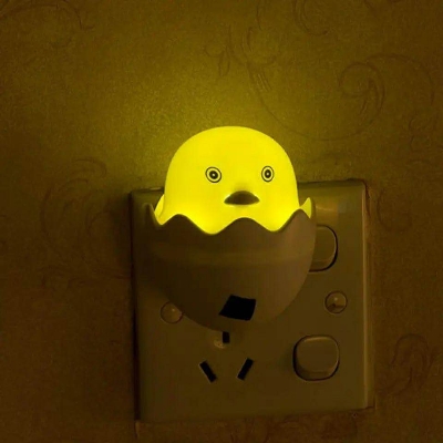 Picture of EU Plug Duck Mushroom Wall Socket Light-Control Sensor LED Night Light Bedroom lamp cute Lamp