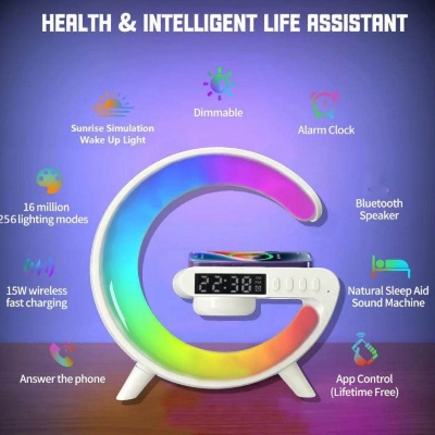 Picture of G63 Smart Light Sound Machine Fast Charging Alarm Clock