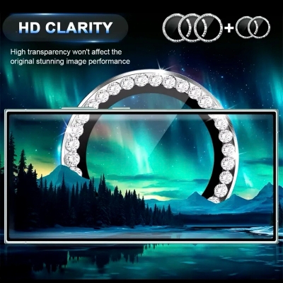 Picture of For Vivo S16/S16pro/V27/V27pro/S17pro/V29/V40/V40pro/Y03/Y18/Y28S, Camera protector Ring Witrh Stone Aluminium Metal protector