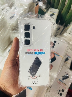 Picture of For Infinix Hot 50 Pro(4G)Soft Transparent Shockproof Tpu Back Case/Cover Water Colour, With Camera Bumper protection in Premium Quality