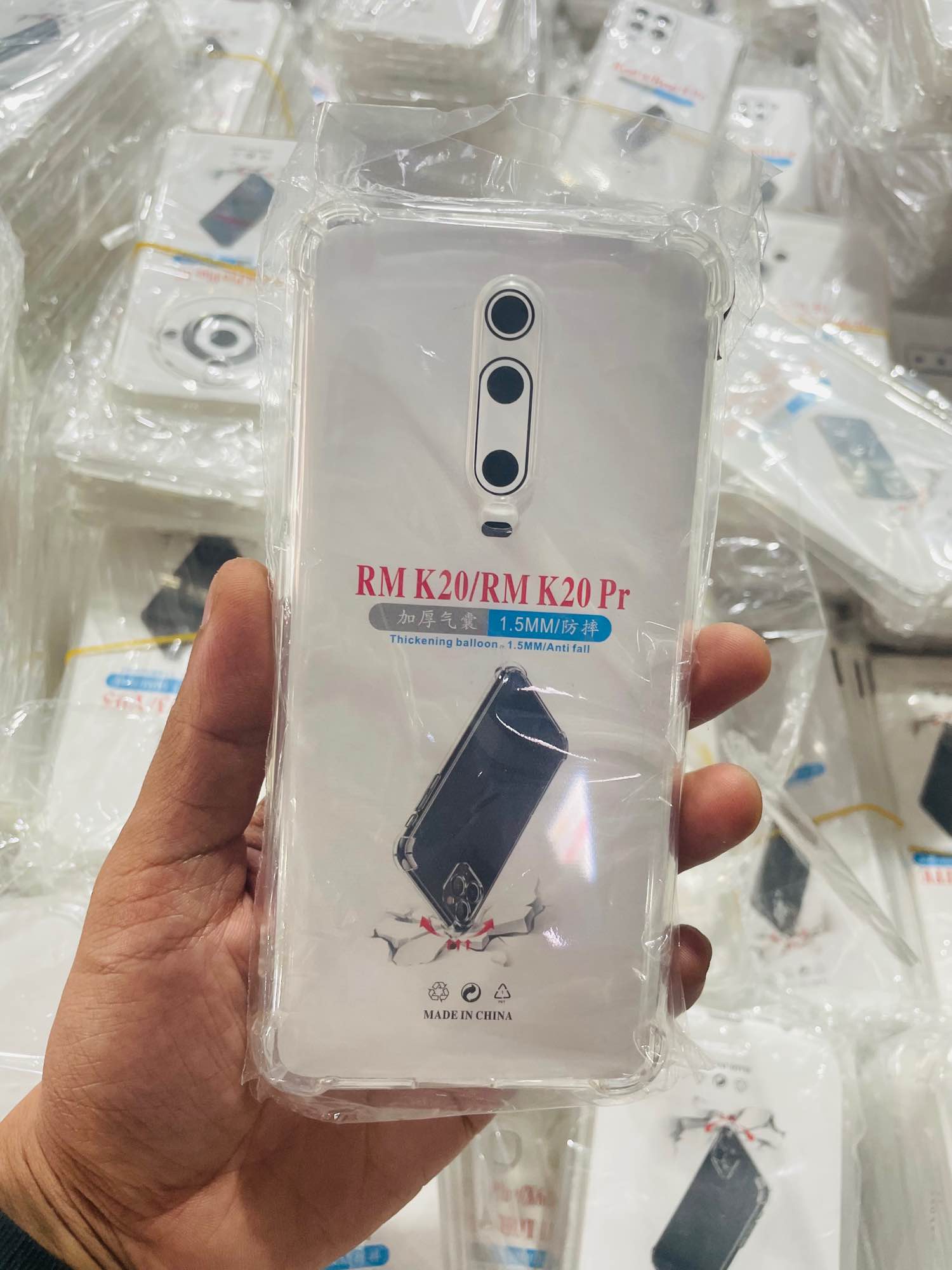 Picture of For Redmi K20/K20Pro Soft Transparent Shockproof Tpu Back Case/Cover Water Colour, With Camera Bumper protection in Premium Quality