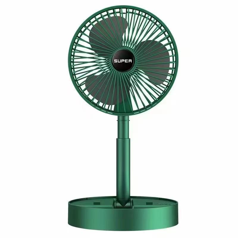 Picture of Telescopic Folding Desk Fan Portable Usb Standing Stand Fan Rechargeable Rechargeable Stand Fan For Office And Home Desk Fan