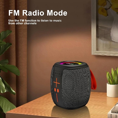 Picture of HM-805 Portable Bluetooth Speaker with RGB Lights, Powerful Crystal Clear Sound, IPX4 Waterproof, Bluetooth 5.3, TWS Paring, FM Radio, Wireless Speaker for Outdoor, Gift Ideas