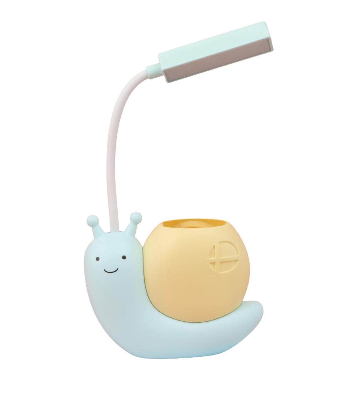 Picture of Nordic Cute Snail Desk Lamp USB Charging Pen Holder Lamp Kid LED Night Light Reading Lamp