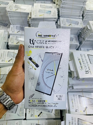 Picture of For vivo v40 E ONE MINUTE QUICK PASTE Full Screen 3D UV Curved Tempered Glass