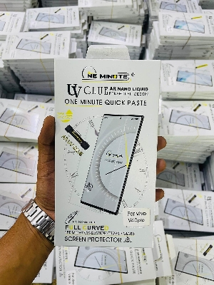 Picture of For vivo v40pro ONE MINUTE QUICK PASTE Full Screen 3D UV Curved Tempered Glass