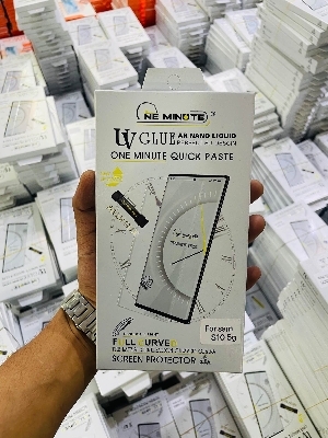 Picture of For Samsung S10 5g ONE MINUTE QUICK PASTE Full Screen 3D UV Curved Tempered Glass