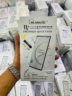 Picture of For Vivo F27Pro+ ONE MINUTE QUICK PASTE Full Screen 3D UV Curved Tempered Glass