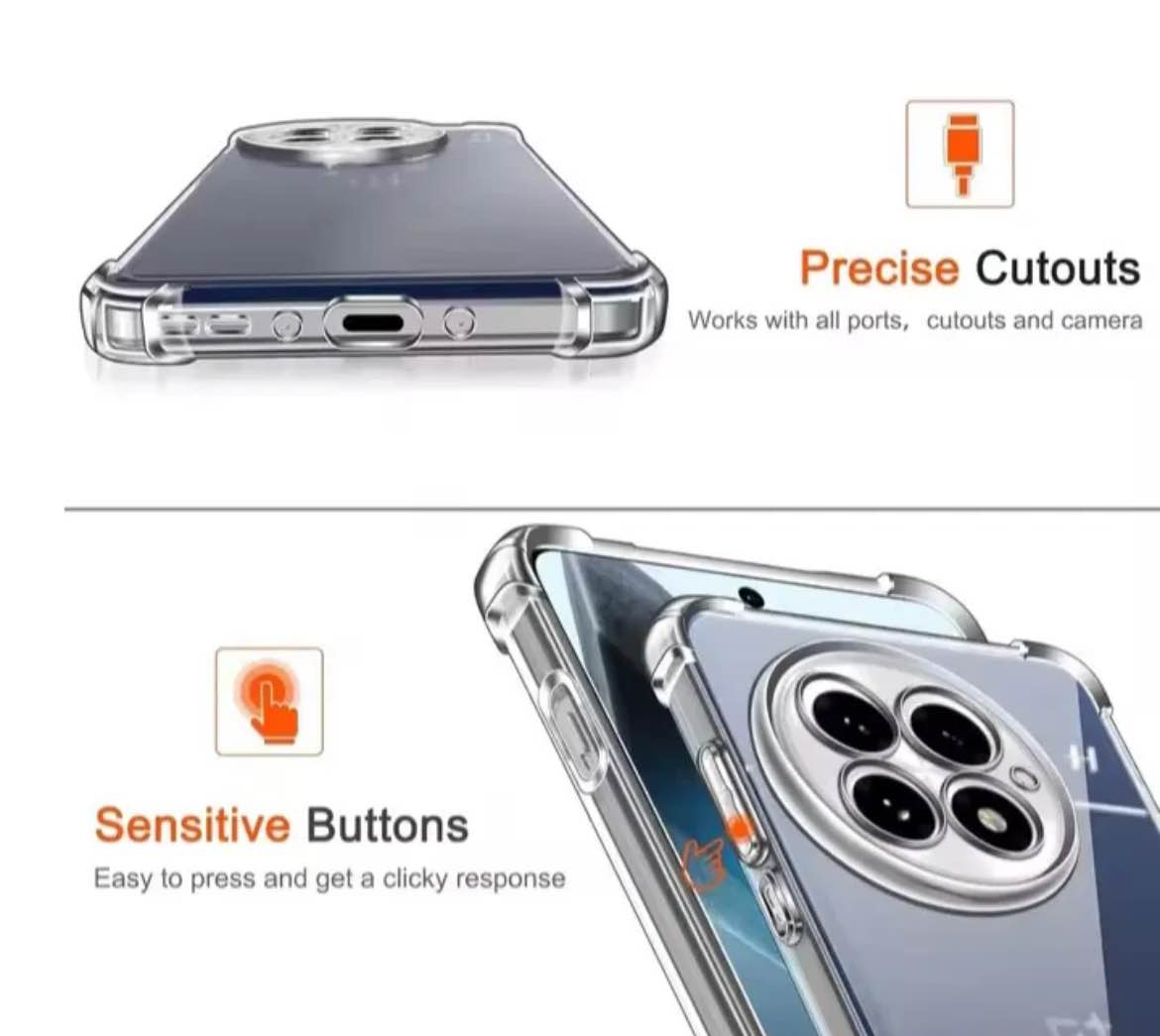 Picture of For Realme C71 4G Global  Silicone Airbag cover Shockproof Transparent Protective Clear Back Cover TPU Case
