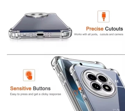 Picture of For Realme C71 4G Global  Silicone Airbag cover Shockproof Transparent Protective Clear Back Cover TPU Case