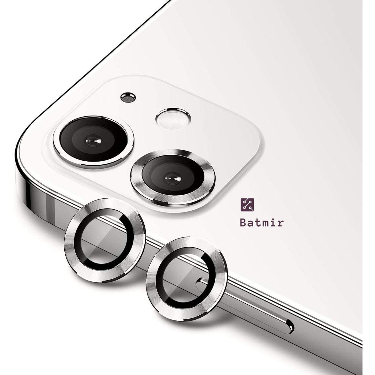 Picture of For Apple iPhone 12 Mini White Camera Protector WSKEN Metal Ring Tempered Glass Camera Lens Protector