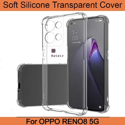 Picture of For Oppo Reno8 5G Back Cover Soft Flexible Transparent Silicone Case