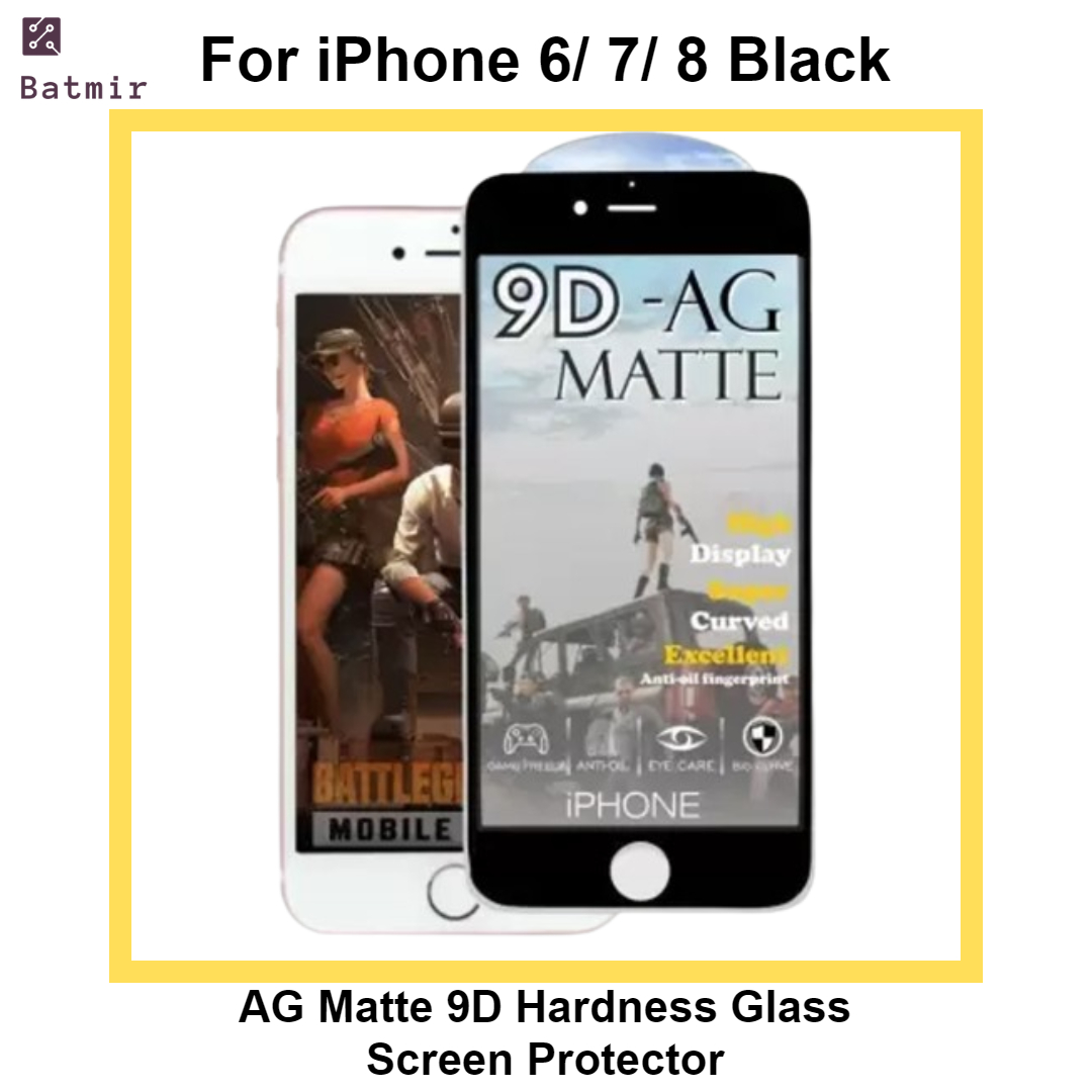 Picture of For Apple iPhone 6/ iPhone 6s/ iPhone 7/ iPhone 8 White AG Matte Full Screen Premium 9H Hardness Tempered Glass Screen Protector