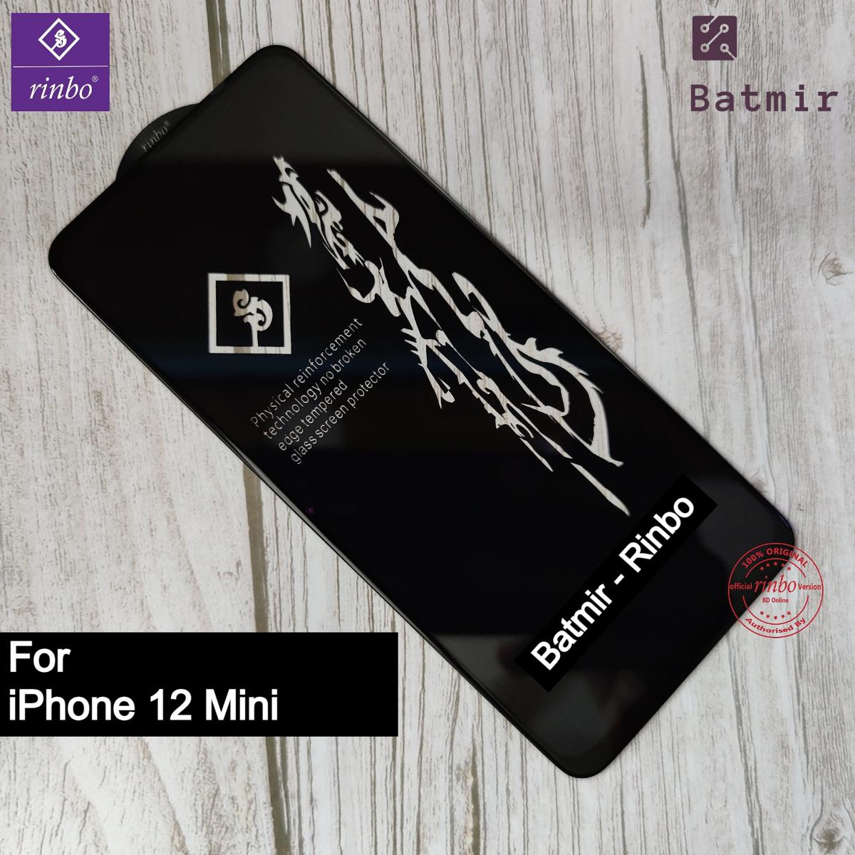 Picture of For Apple iPhone 12 Mini Rinbo Screen Protector Tempered Glass 11D 9H Hardness Mobile Screen Protector