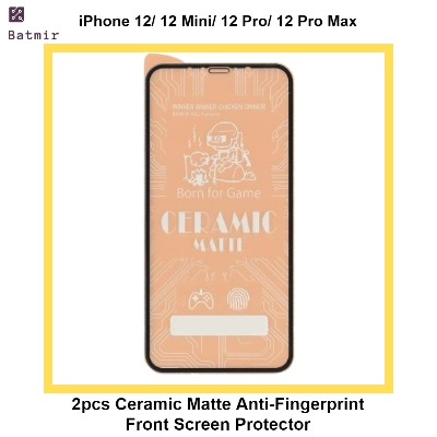 Picture of For Apple iPhone 12/ iPhone 12 Mini/ iPhone 12 Pro/ iPhone 12 Pro Max 2pcs Ceramic Matte Anti-Fingerprint Front Screen Protector (Not Glass)