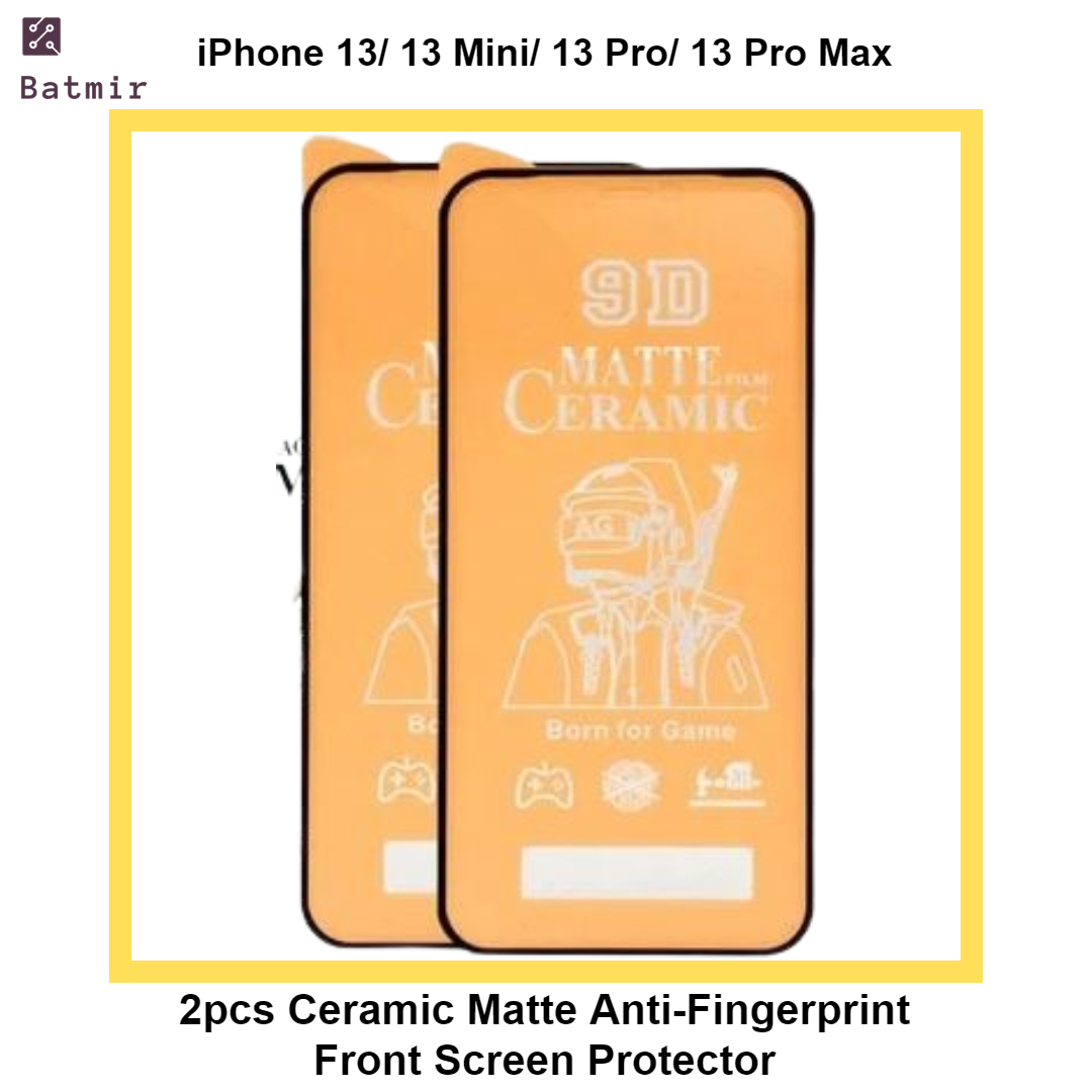 Picture of For Apple iPhone 13/ iPhone 13 Mini/ iPhone 13 Pro/ iPhone 13 Pro Max 2pcs Ceramic Matte Anti-Fingerprint Front Screen Protector (Not Glass)