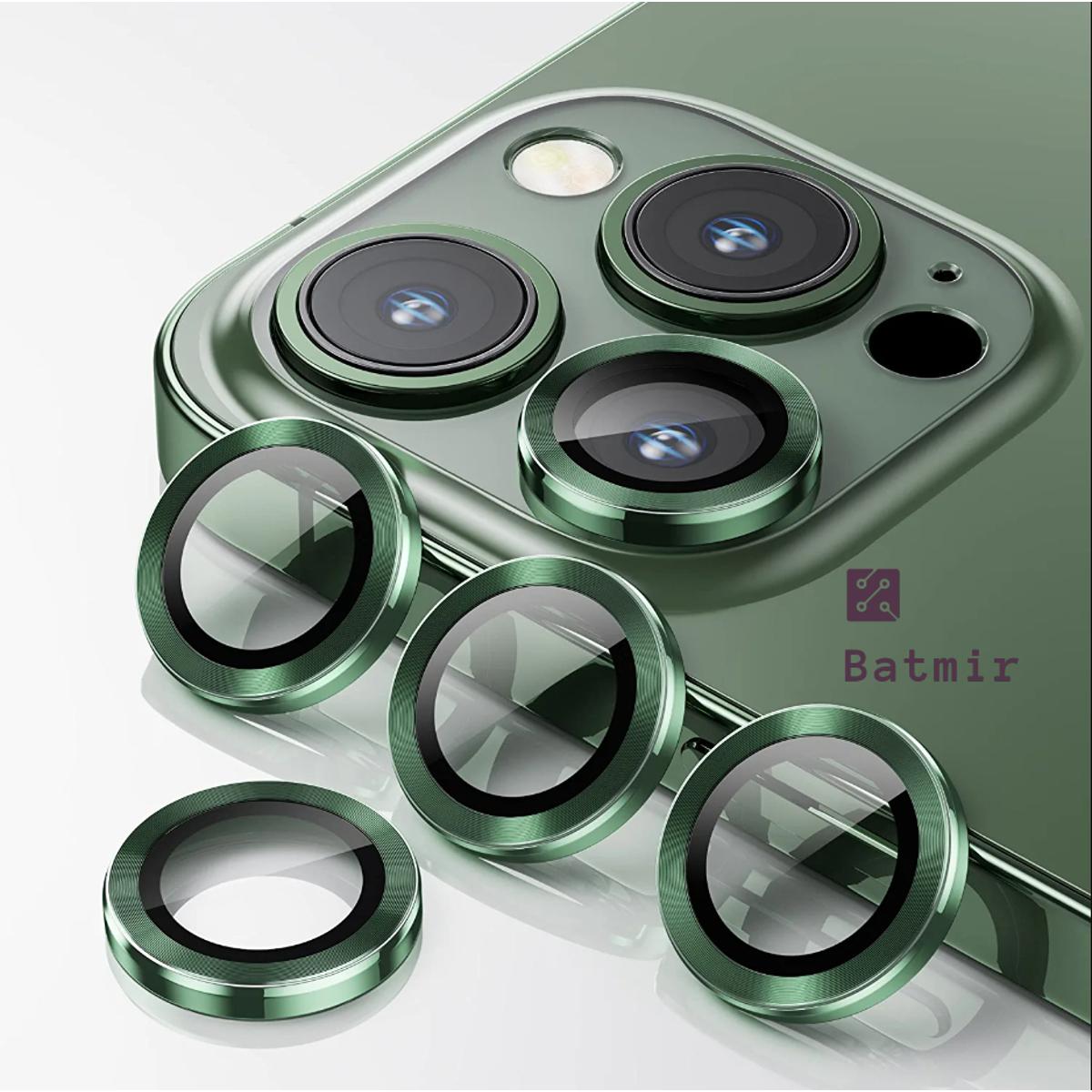 Picture of For Apple iPhone 13 Pro Camera Protector WSKEN Metal Ring Tempered Glass Camera Lens Protector