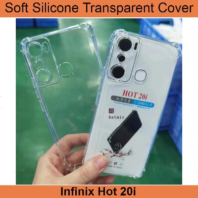 Picture of For Infinix Hot 20i Back Cover Soft Flexible Airbag Transparent Silicone Case