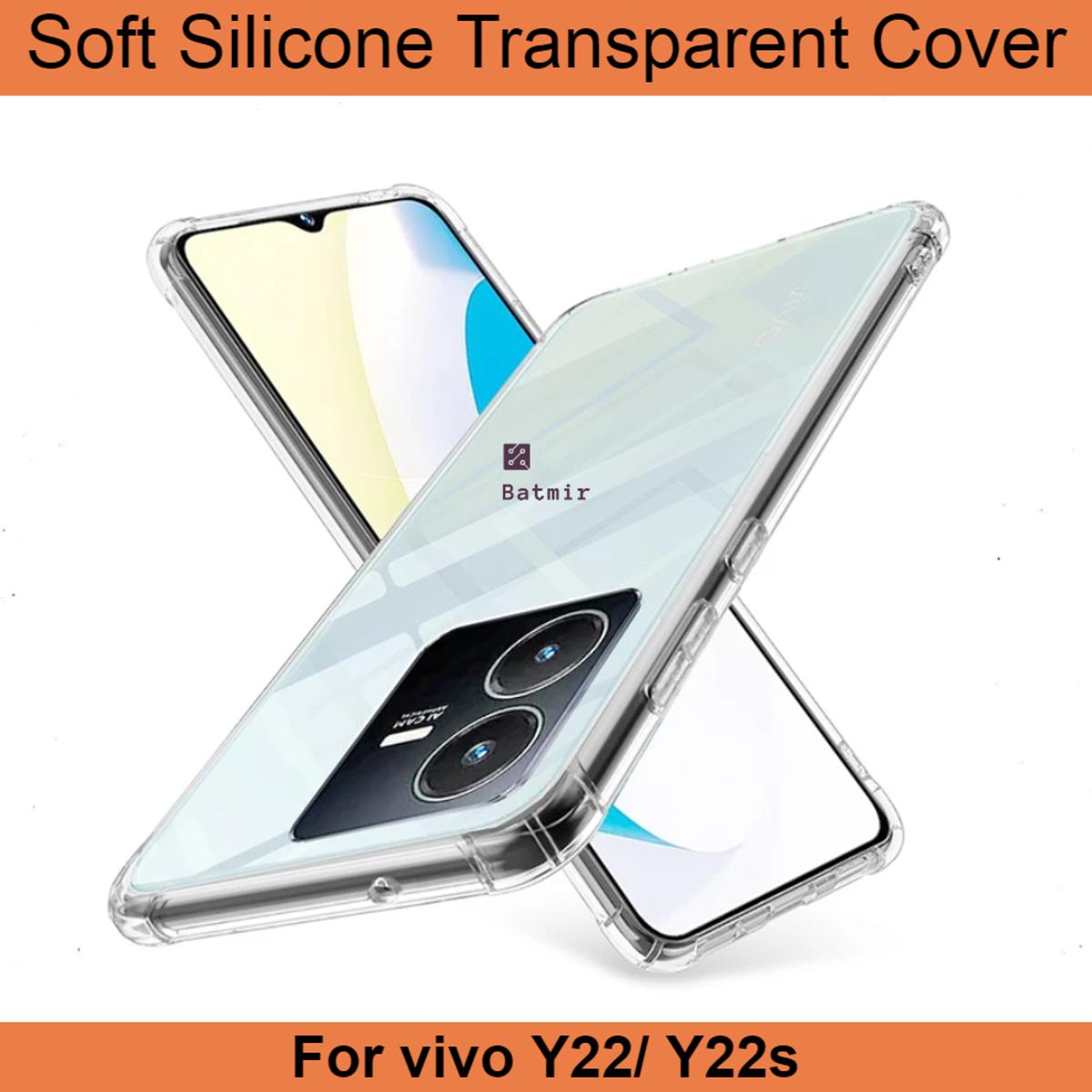 Picture of For vivo Y22/ vivo Y22s Back Cover Soft Flexible Airbag Transparent Silicone Case