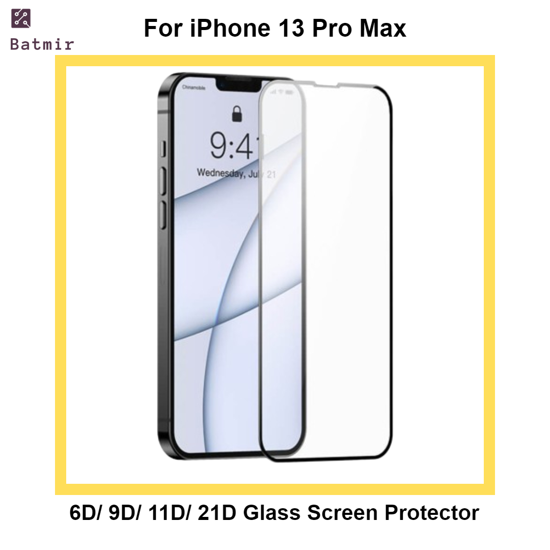 Picture of For Apple iPhone 13 Pro Max Glass Screen Protector 6D/9D/11D/21D 9H Hardness Front Full Screen Protector