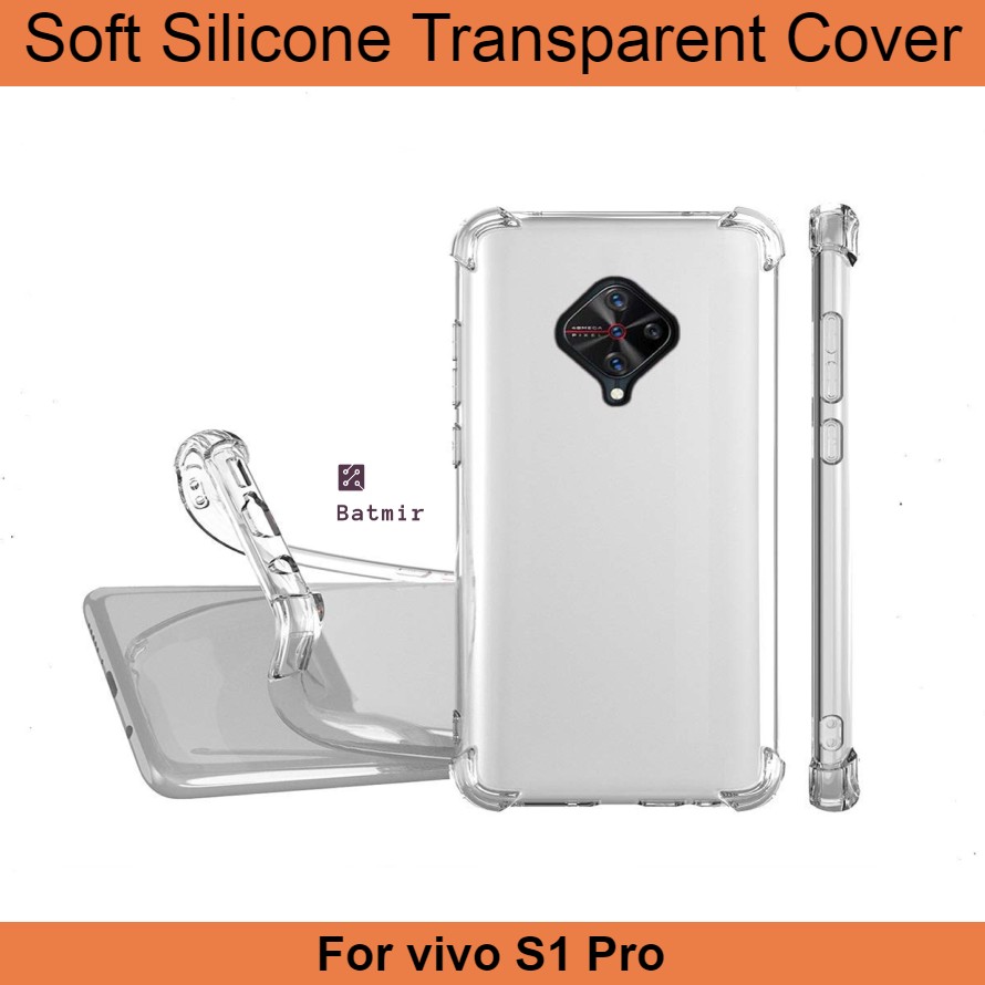 Picture of For vivo V17/ S1 Pro/ Y9S Back Cover Soft Flexible Airbag Transparent Silicone Case