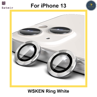 Picture of For Apple iPhone 13 White WSKEN Ring Alloy Ultra Thin Camera Lens Protector