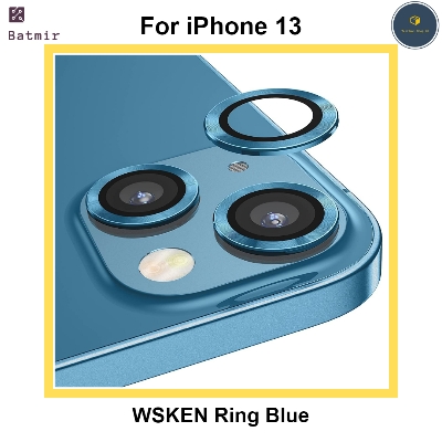 Picture of For Apple iPhone 13 Blue WSKEN Ring Alloy Ultra Thin Camera Lens Protector
