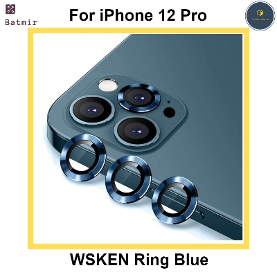 Picture of For Apple iPhone 12 Pro Blue WSKEN Ring Alloy Ultra Thin Camera Lens Protector