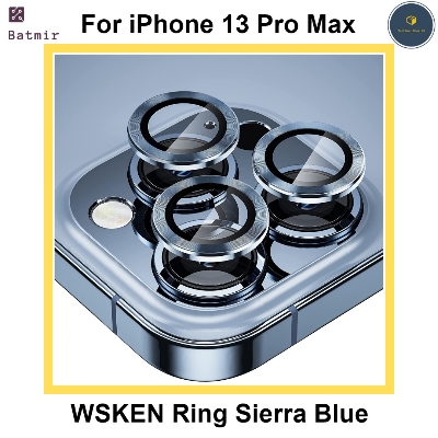Picture of For Apple iPhone 13 Pro Max Sierra Blue WSKEN Ring Alloy Ultra Thin Camera Lens Protector