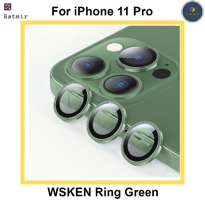 Picture of For Apple iPhone 11 Pro Green WSKEN Ring Alloy Ultra Thin Camera Lens Protector